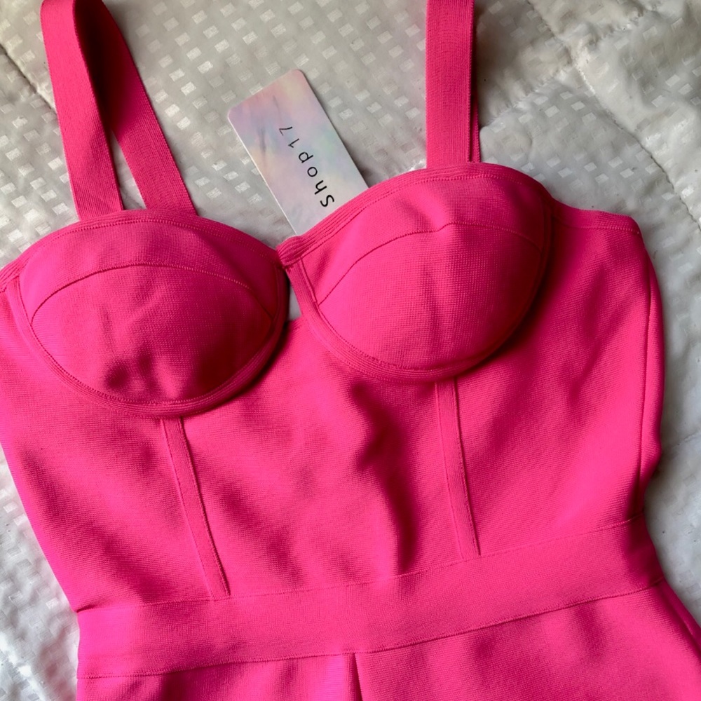 Bright pink jumpsuit